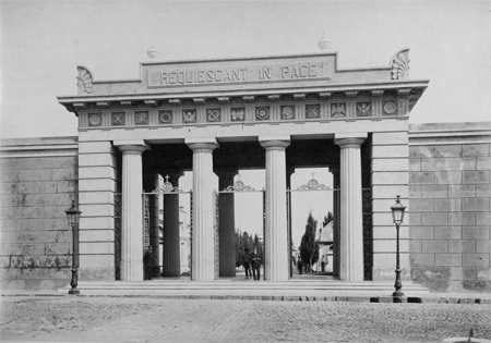 Recoleta Cemetery, Buenos Aires, Mejoras en la Capital de la República Argentina 1880-85, Foto-Lito, E. Halitzki
