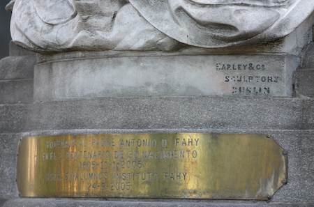 Father Fahy, Recoleta Cemetery, Buenos Aires, Earley & Co.