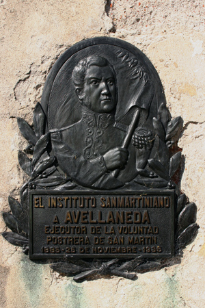 Recoleta Cemetery, Buenos Aires, Nicolás Avellaneda