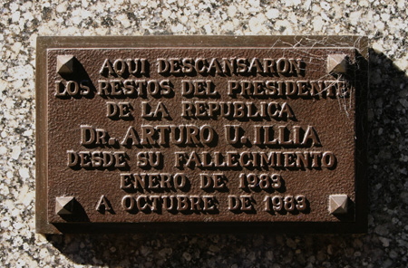 Buenos Aires, Recoleta Cemetery, Dechert-Barletti, Arturo Illia