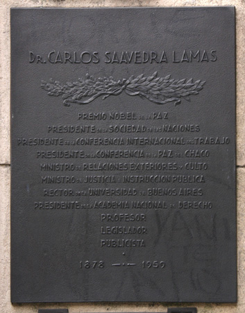 Recoleta Cemetery, Buenos Aires, Saavedra Lamas