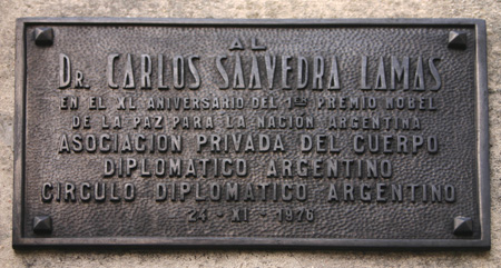 Recoleta Cemetery, Buenos Aires, Saavedra Lamas