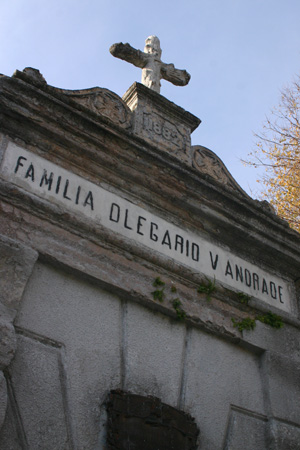 Buenos Aires, Recoleta Cemetery, Olegario Víctor Andrade