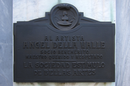 Recoleta Cemetery, Buenos Aires, Palma, Ángel della Valle