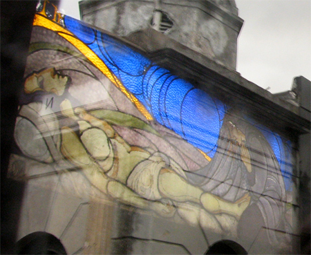 Recoleta Cemetery, Buenos Aires, Jorge Larco, stained glass